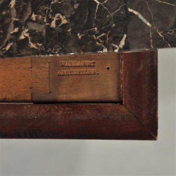 Grote foto antieke kasten grote empire commode ca. 1815 in bloemmahonie gemerkt wallaert a bruxelles met antiek en kunst stoelen en banken
