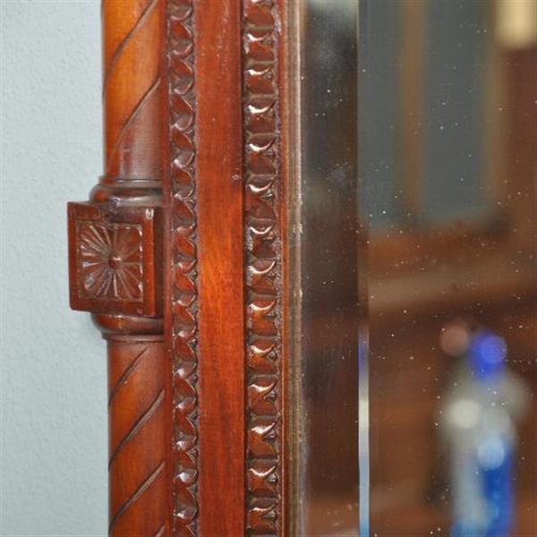 Grote foto antieke spiegels reusachtige halspiegel met jardini re ca. 1875 hollands mahonie no.411569 hoogt antiek en kunst spiegels