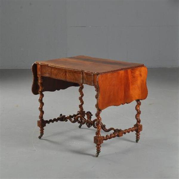 Grote foto antieke bijzettafels wijntafels hollandse wandtafel gesigneerd t.j. heydanus ca. 1840 no. 46163 antiek en kunst stoelen en banken