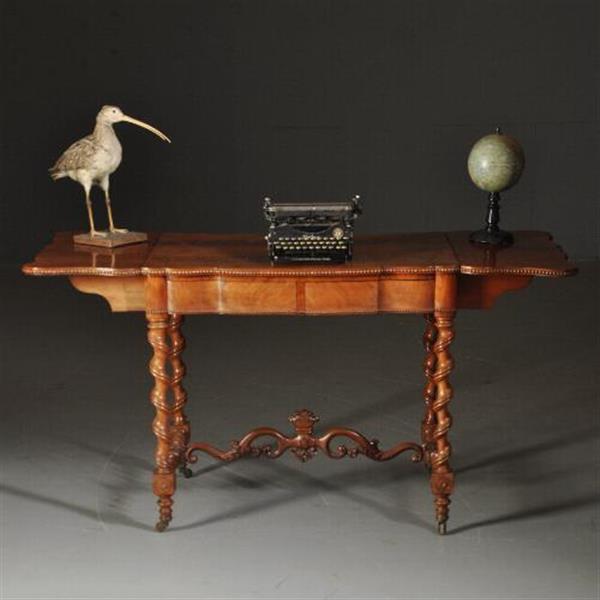 Grote foto antieke bijzettafels wijntafels hollandse wandtafel gesigneerd t.j. heydanus ca. 1840 no. 46163 antiek en kunst stoelen en banken