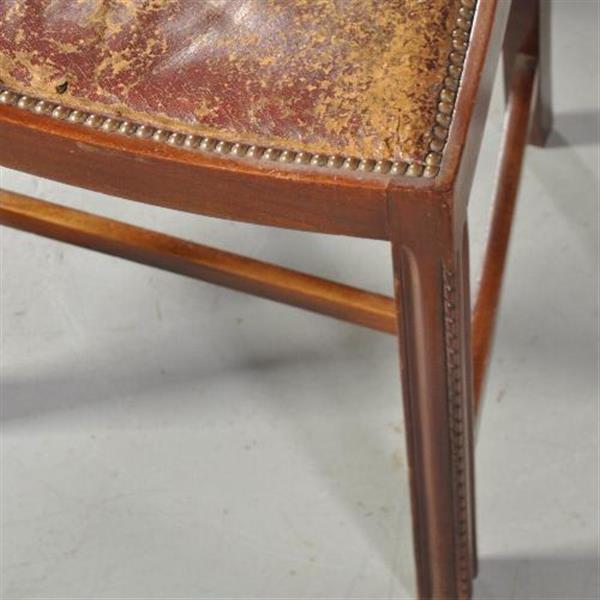Grote foto antieke stoelen stel van 8 mahonie ladderbacks vm norman stacey 1910 bekleding naar wens no.481 antiek en kunst stoelen en banken