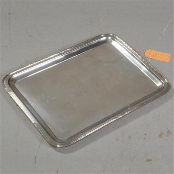Grote foto antieke dienbladen groot strak en zwaar uitgevoerd silver plated dienblad ca. 1910 no.921732 antiek en kunst overige in antiek gebruiksvoorwerpen