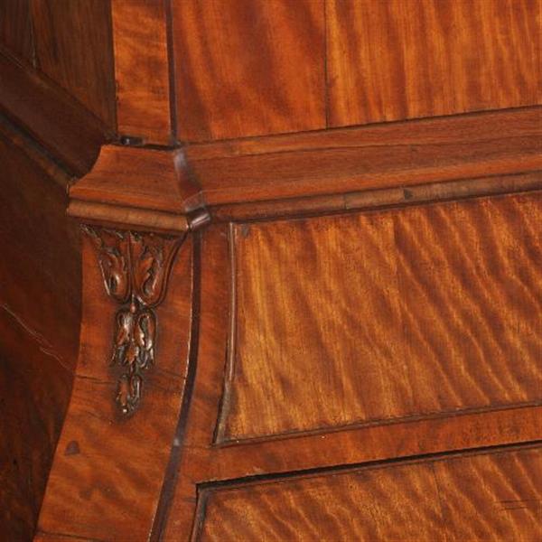 Grote foto antieke kast satijnhouten hollands kabinet ca. 1775 no.511854 antiek en kunst stoelen en banken