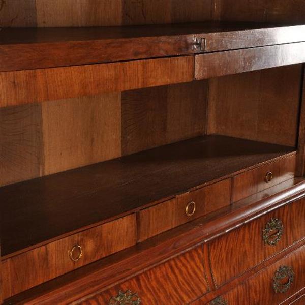 Grote foto antieke kast satijnhouten hollands kabinet ca. 1775 no.511854 antiek en kunst stoelen en banken