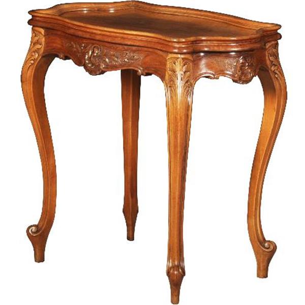 Grote foto antieke bijzettafels wijntafels notenhouten ovaal geschulpte bijzettafel ca. 1900 pander zn. antiek en kunst stoelen en banken