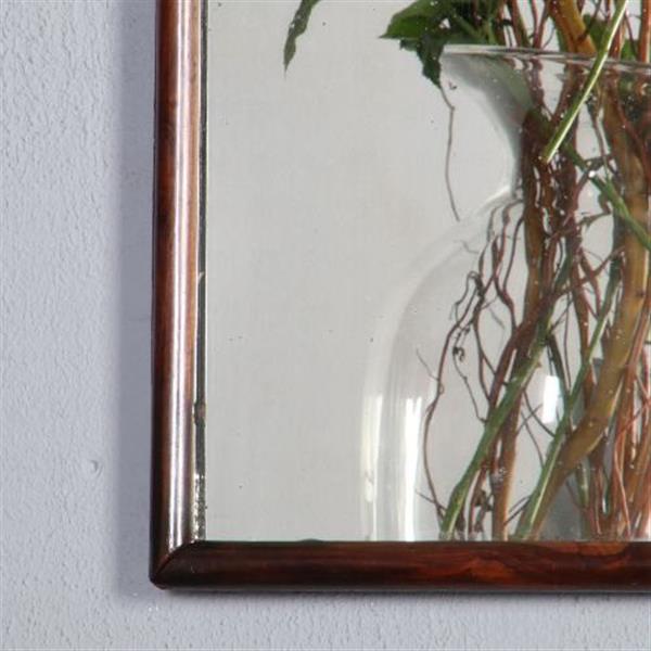 Grote foto antieke spiegels kleine soester spiegel in notenhout met bijpassend kroontje ca. 1800 no.520605 antiek en kunst spiegels