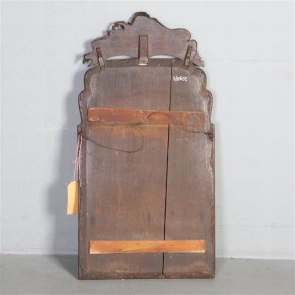 Grote foto antieke spiegels kleine soester spiegel in notenhout met bijpassend kroontje ca. 1800 no.520605 antiek en kunst spiegels