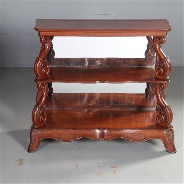 Grote foto antieke sidetables stel van 2 museale wandtafels gesigneerd no.591038 antiek en kunst stoelen en banken