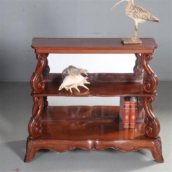 Grote foto antieke sidetables stel van 2 museale wandtafels gesigneerd no.591038 antiek en kunst stoelen en banken