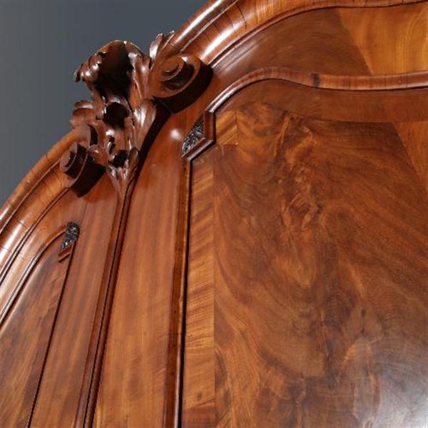 Grote foto antieke kast reusachtig hollands louis seize kabinet ca.1770 in blond bloemmahonie no.670421 antiek en kunst stoelen en banken