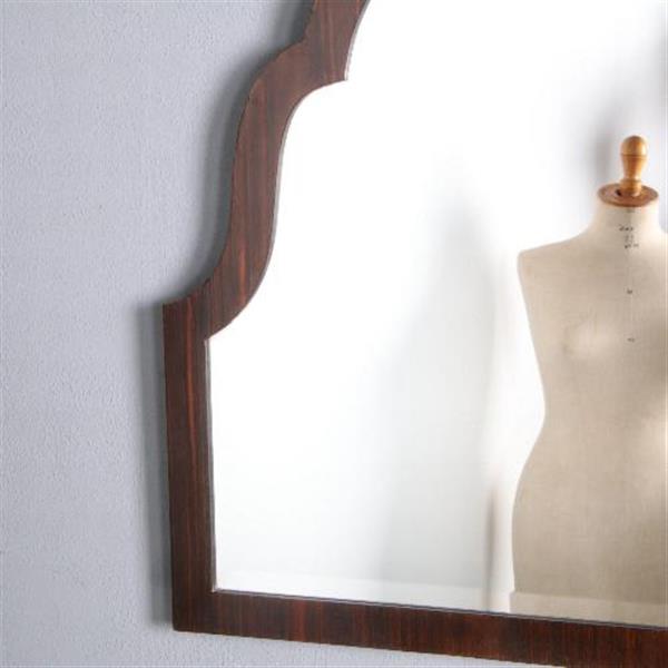 Grote foto antieke spiegel grote art deco palissander wandspiegel ca. 1925 frankrijk 111 x 85 cm no.481879 antiek en kunst spiegels