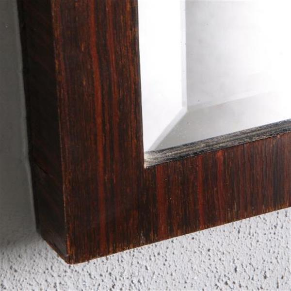 Grote foto antieke spiegel grote art deco palissander wandspiegel ca. 1925 frankrijk 111 x 85 cm no.481879 antiek en kunst spiegels
