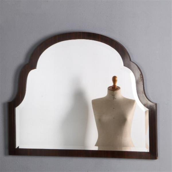Grote foto antieke spiegel grote art deco palissander wandspiegel ca. 1925 frankrijk 111 x 85 cm no.481879 antiek en kunst spiegels