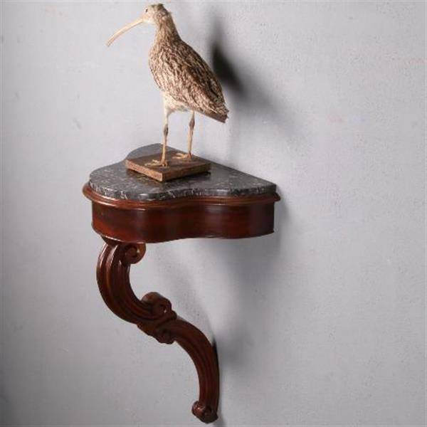 Grote foto antiek wandconsole wandtafel in mahonie ca. 1850 met marmer no.470444 antiek en kunst stoelen en banken