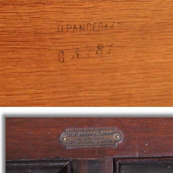 Grote foto art deco herenkamer zeer groot bureau n boekenkast pander ca. 1915 no.155074 antiek en kunst overige in antiek gebruiksvoorwerpen