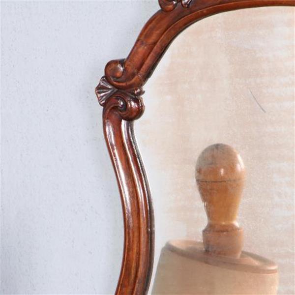 Grote foto antieke spiegel klein biedermeier spiegeltje met verweerd glas ca. 1830 no.200260 hoogte 0 43 m antiek en kunst spiegels
