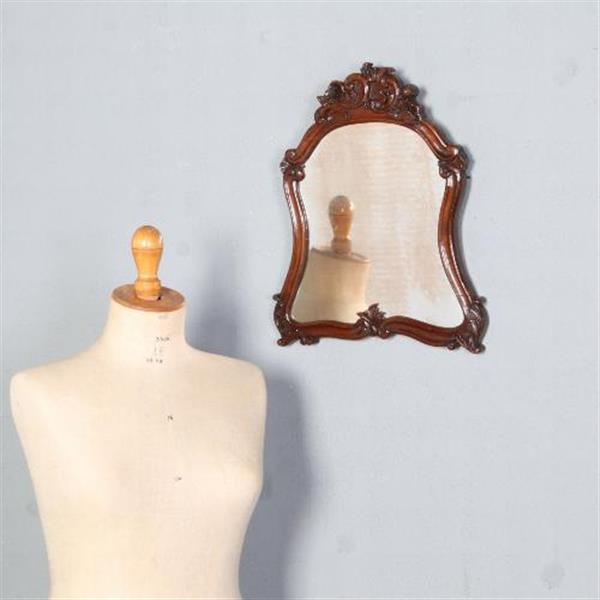 Grote foto antieke spiegel klein biedermeier spiegeltje met verweerd glas ca. 1830 no.200260 hoogte 0 43 m antiek en kunst spiegels