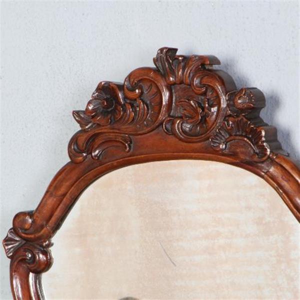 Grote foto antieke spiegel klein biedermeier spiegeltje met verweerd glas ca. 1830 no.200260 hoogte 0 43 m antiek en kunst spiegels