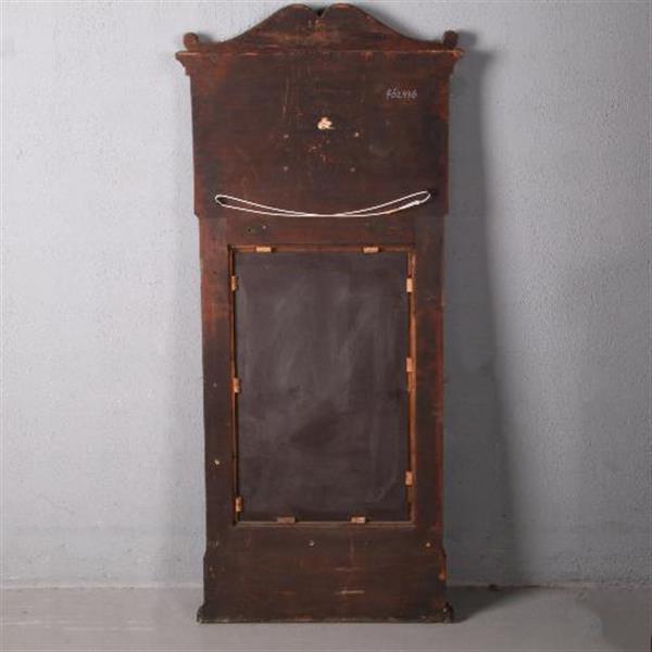 Grote foto antieke spiegel hollandse empire spiegel met brons en inlegwerk ca. 1810 bloemmahonie no.762436 antiek en kunst spiegels