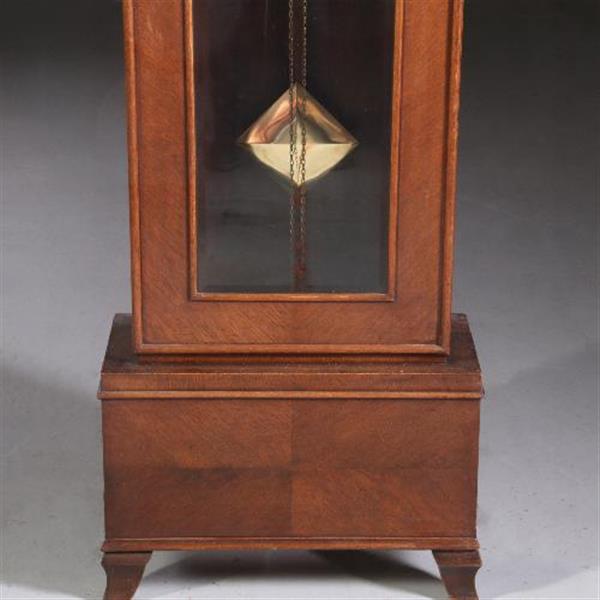 Grote foto antiek varia staand horloge art deco ca. 1910 vierkante wijzerplaat en slinger met garantie no.6 antiek en kunst overige in antiek gebruiksvoorwerpen
