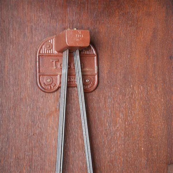 Grote foto antiek varia staand horloge art deco ca. 1910 vierkante wijzerplaat en slinger met garantie no.6 antiek en kunst overige in antiek gebruiksvoorwerpen