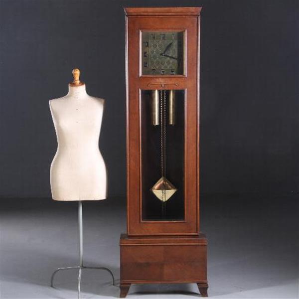 Grote foto antiek varia staand horloge art deco ca. 1910 vierkante wijzerplaat en slinger met garantie no.6 antiek en kunst overige in antiek gebruiksvoorwerpen