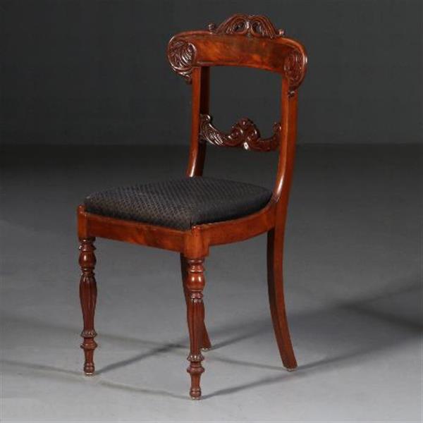 Grote foto antieke stoelen stel van 6 eetkamerstoelen 1 armstoel ca. 1835 incl. bekleding naar wens no.7 antiek en kunst stoelen en banken
