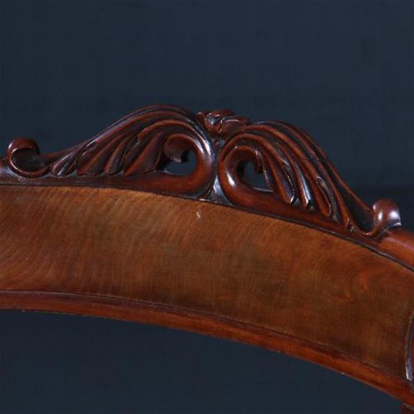 Grote foto antieke stoelen stel van 6 eetkamerstoelen 1 armstoel ca. 1835 incl. bekleding naar wens no.7 antiek en kunst stoelen en banken