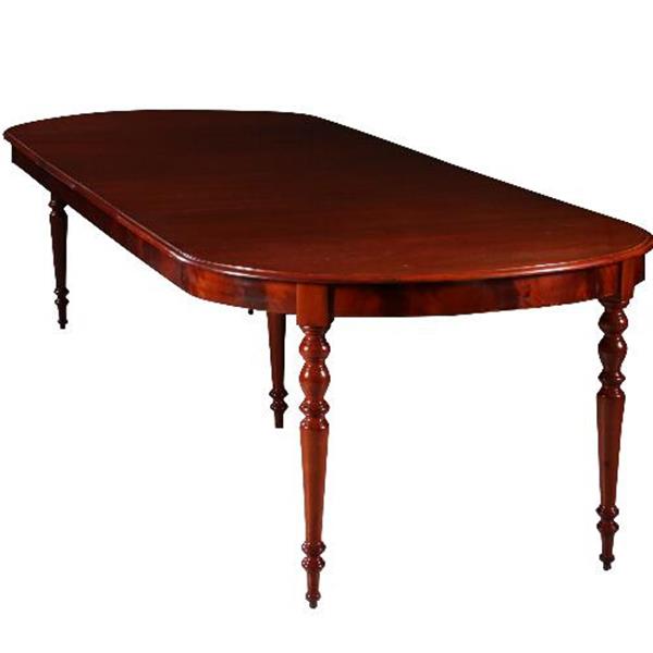 Grote foto antieke tafel franse louis philipe coulissetafel ca. 1845 ca. 12 personen no.692454 antiek en kunst stoelen en banken