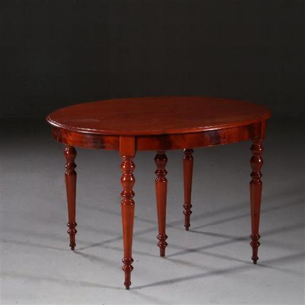 Grote foto antieke tafel franse louis philipe coulissetafel ca. 1845 ca. 12 personen no.692454 antiek en kunst stoelen en banken