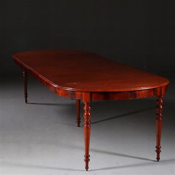 Grote foto antieke tafel franse louis philipe coulissetafel ca. 1845 ca. 12 personen no.692454 antiek en kunst stoelen en banken