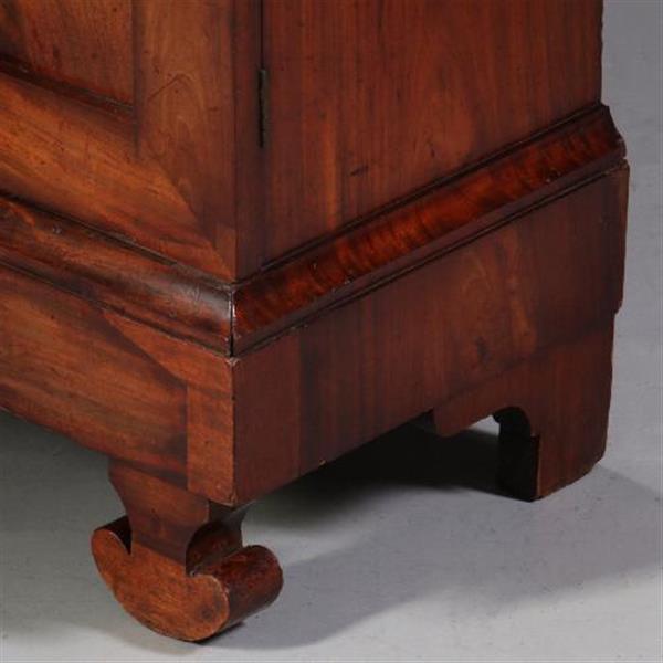 Grote foto antieke kasten kleine vroeg biedermeier tweedeurs boekenkast met uitneembare bespanning ca. 1825 antiek en kunst stoelen en banken