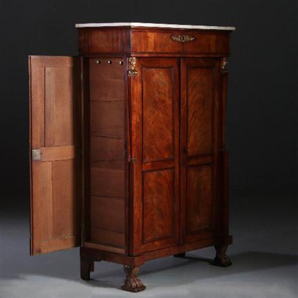 Grote foto antieke kast franse empire chiffonni re met 4 deuren 2 frontaal en twee aan de zijkanten no.7 antiek en kunst stoelen en banken