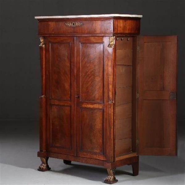Grote foto antieke kast franse empire chiffonni re met 4 deuren 2 frontaal en twee aan de zijkanten no.7 antiek en kunst stoelen en banken