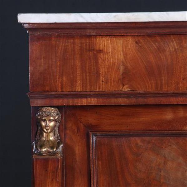 Grote foto antieke kast franse empire chiffonni re met 4 deuren 2 frontaal en twee aan de zijkanten no.7 antiek en kunst stoelen en banken