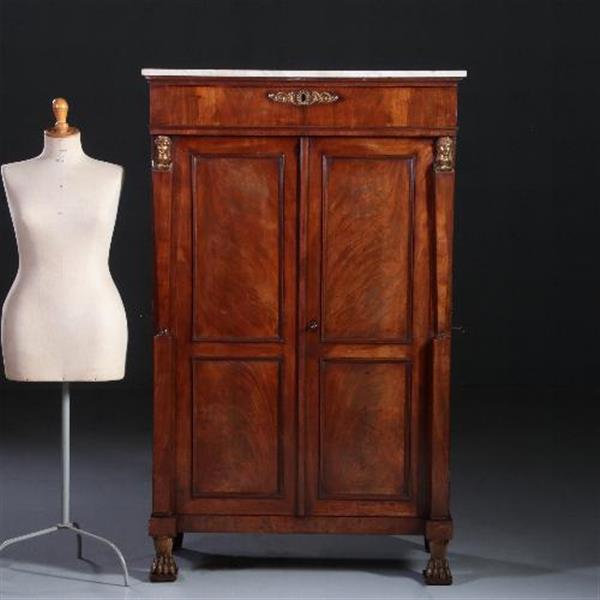 Grote foto antieke kast franse empire chiffonni re met 4 deuren 2 frontaal en twee aan de zijkanten no.7 antiek en kunst stoelen en banken