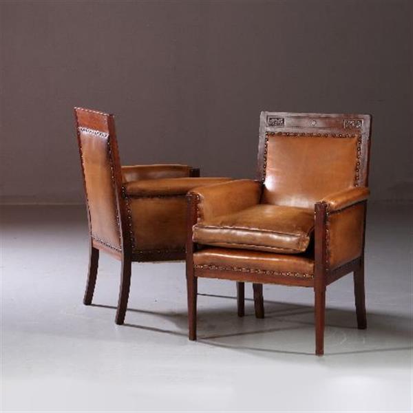 Grote foto antieke fauteuils stel van 2 art deco 1900 zetels geheel gerestaureerd nieuw hand gepatineerd lee antiek en kunst stoelen en banken