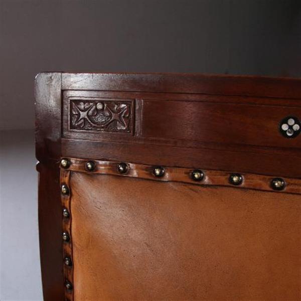 Grote foto antieke fauteuils stel van 2 art deco 1900 zetels geheel gerestaureerd nieuw hand gepatineerd lee antiek en kunst stoelen en banken