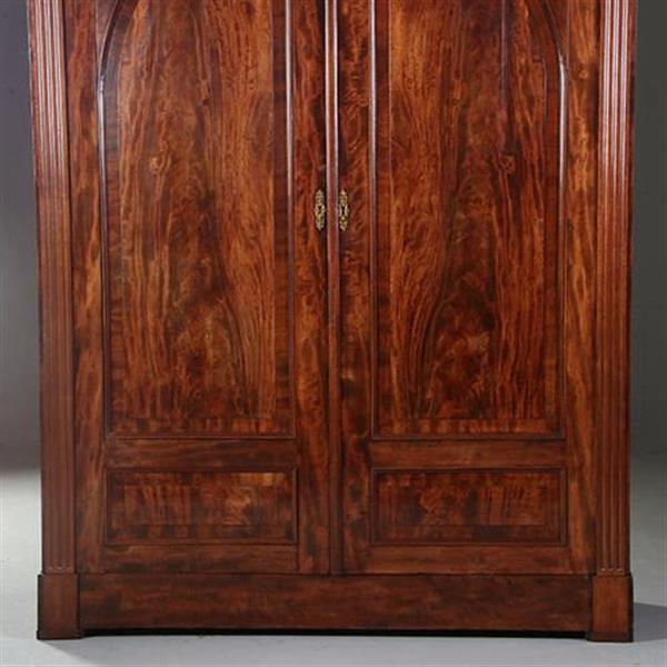 Grote foto antieke kasten bloemmahonie 2 deurskast neoclassicistisch ca 1800 no.840167 antiek en kunst stoelen en banken