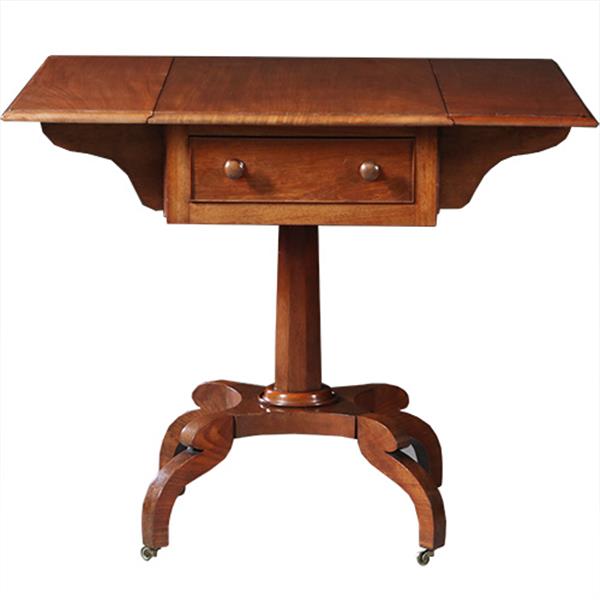 Grote foto antieke bijzettafels engelse victoriaanse pembroke table in mahonie no.871130 antiek en kunst stoelen en banken