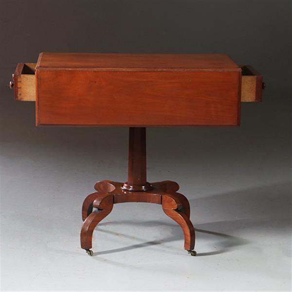 Grote foto antieke bijzettafels engelse victoriaanse pembroke table in mahonie no.871130 antiek en kunst stoelen en banken