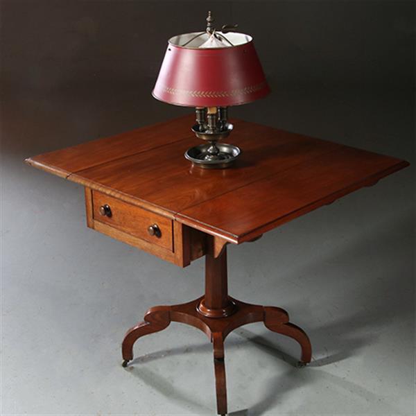 Grote foto antieke bijzettafels engelse victoriaanse pembroke table in mahonie no.871130 antiek en kunst stoelen en banken