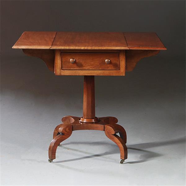 Grote foto antieke bijzettafels engelse victoriaanse pembroke table in mahonie no.871130 antiek en kunst stoelen en banken