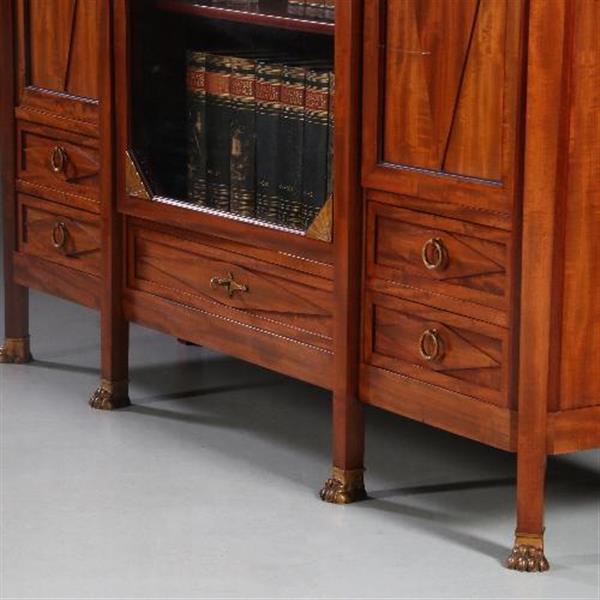 Grote foto antieke kasten jansen en zn amsterdam bibliotheekkast salonkast no.881620 antiek en kunst stoelen en banken