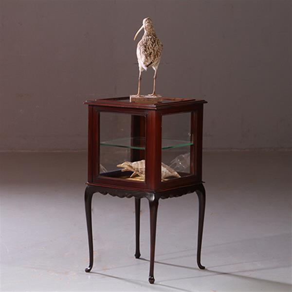 Grote foto antieke bijzettafels vierkante vitrinetafel ca. 1890 in mahonie engeland no.883020 antiek en kunst stoelen en banken