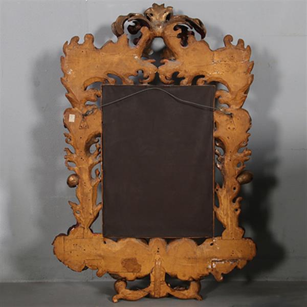 Grote foto grote formaat italiaans barok spiegel hout geneden lijst verguld en gebruineerd ca 1700 no.882440 antiek en kunst spiegels