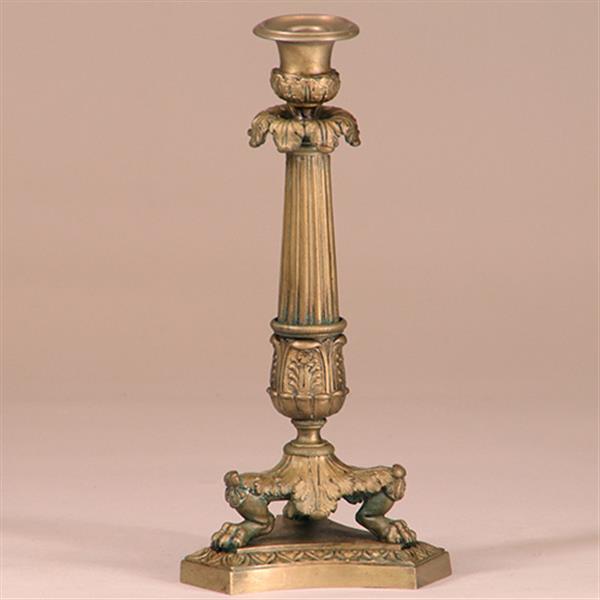 Grote foto antieke kandelaren stel van 2 bronze franse kandelaren charles dix op klauwpoten ca 1810 no.9008 antiek en kunst overige in antiek gebruiksvoorwerpen