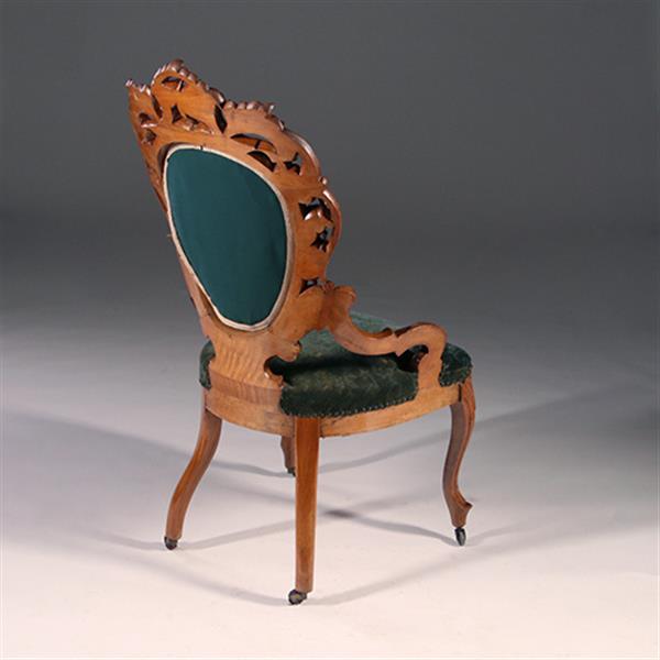 Grote foto antieke armstoelen hoge willem iii zetel geschikt voor bureau ca 1870 incl. stoffering naar wens antiek en kunst stoelen en banken