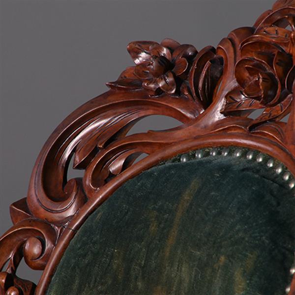 Grote foto antieke armstoelen hoge willem iii zetel geschikt voor bureau ca 1870 incl. stoffering naar wens antiek en kunst stoelen en banken