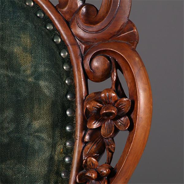Grote foto antieke armstoelen hoge willem iii zetel geschikt voor bureau ca 1870 incl. stoffering naar wens antiek en kunst stoelen en banken